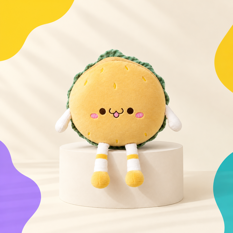 Cute Hamburger Plush Toy 🍔