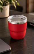 Stainless Steel Insulated Mini Cup with Lid and Straw 🥤